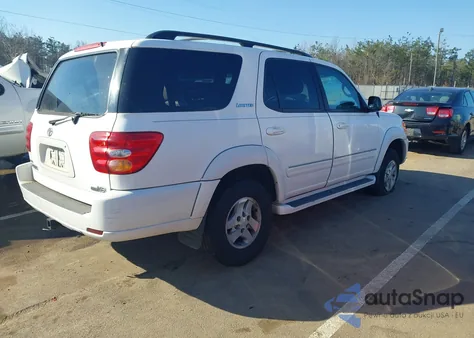 2002 Toyota Sequoia Limited V8 из США, поврежденный, VIN 5TDZT38A92S106704